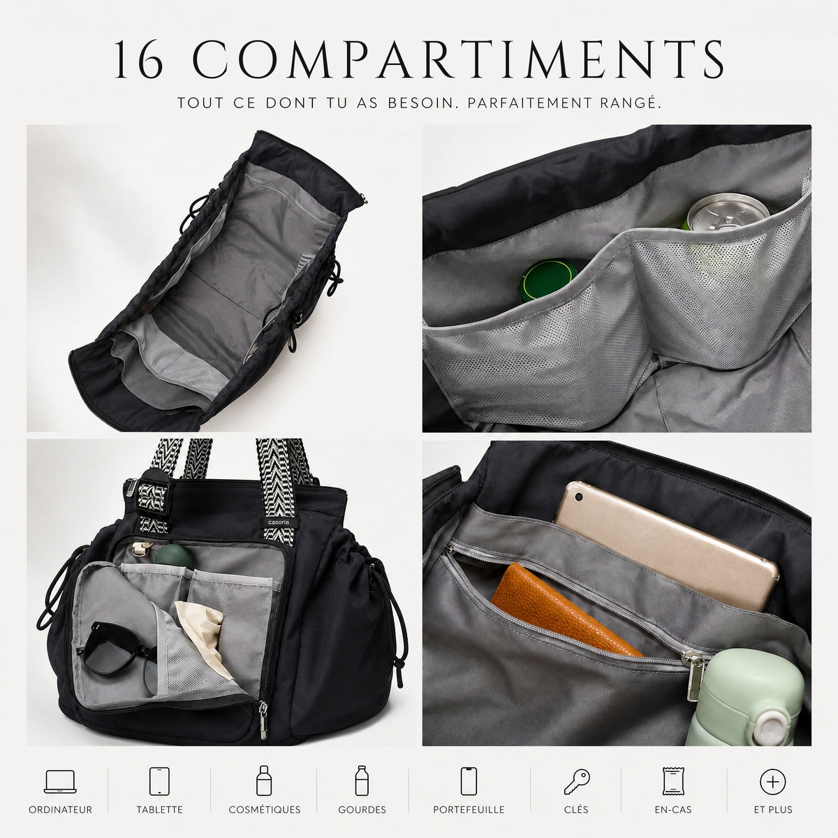 Sac de voyage 16 compartiments